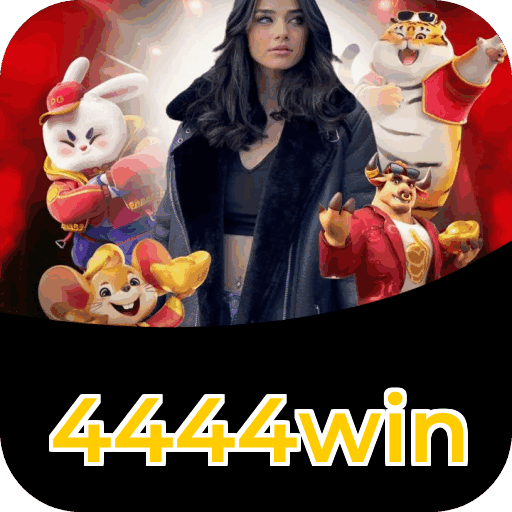 Interface do aplicativo 4444win mostrando jogos disponíveis no iOS e Android